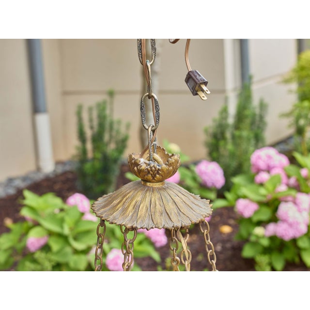 19th Century Neoclassical Nine-Light Alabaster & Gilt Bronze Chandelier For Sale - Image 9 of 13