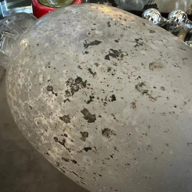 1970s Scavo Murano Glass Tall Amphora Vase by Seguso For Sale - Image 10 of 14