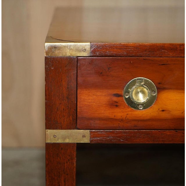 Burr Yew and Elm Military Campaign Coffee Table For Sale - Image 6 of 18