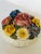 Vintage Capodimonte Made in Italy Barbotine Applied Flowers Covered Bowl For Sale In Chicago - Image 6 of 12