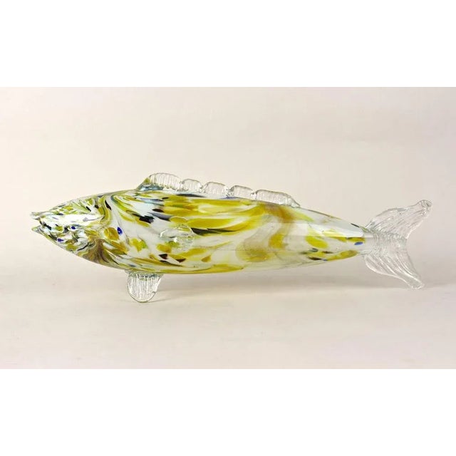 Extraordinary, large Murano glass fish sculpture from the famous workshops on the little renowed island in venice....