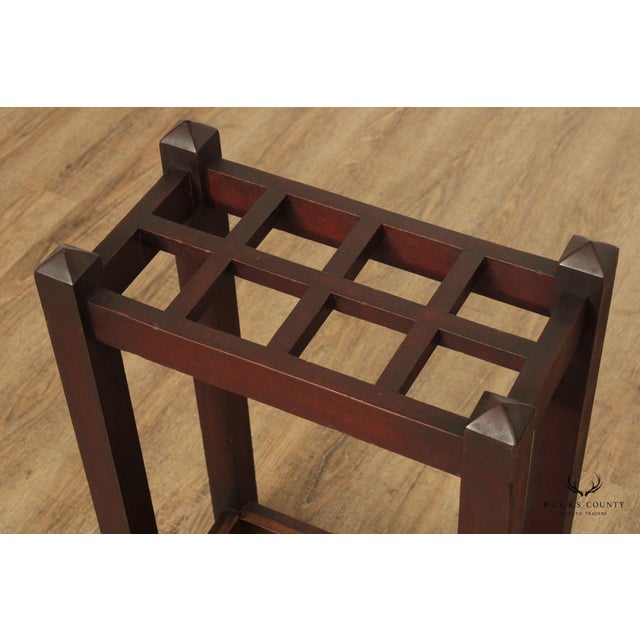 Antique Mission Style Umbrella Stand For Sale - Image 11 of 12
