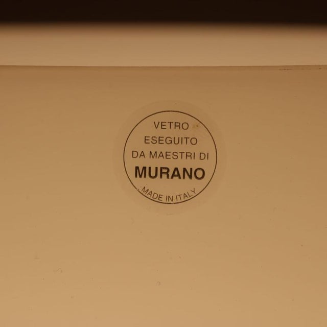 White Glass Table Lamp from Punto Luce, Murano, Italy, 1990s For Sale - Image 6 of 8