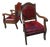 Elevate Your Home With This Stunning Pair of Antique Victorian-Style Parlor Leather Armchairs For Sale