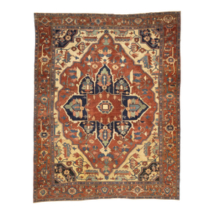 Antique Persian Serapi Rug 9’9” X 12’4”