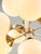 Vintage Italian Brass and Opaline 10-Arm Chandelier, 1970s For Sale - Image 3 of 18
