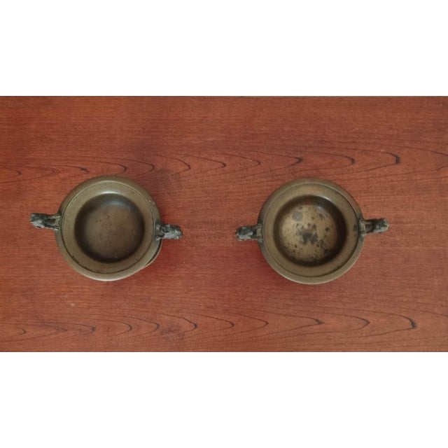 Napoleon III Bronze Cassolettes, 19th Century, Set of 2 For Sale - Image 3 of 16