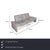 This sofa by Koinor derives its appeal from an unusual construction: The seat frame rests not on legs, but on two wide,...
