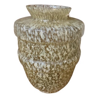 Vintage Speckled Glass Vase, 1960s For Sale