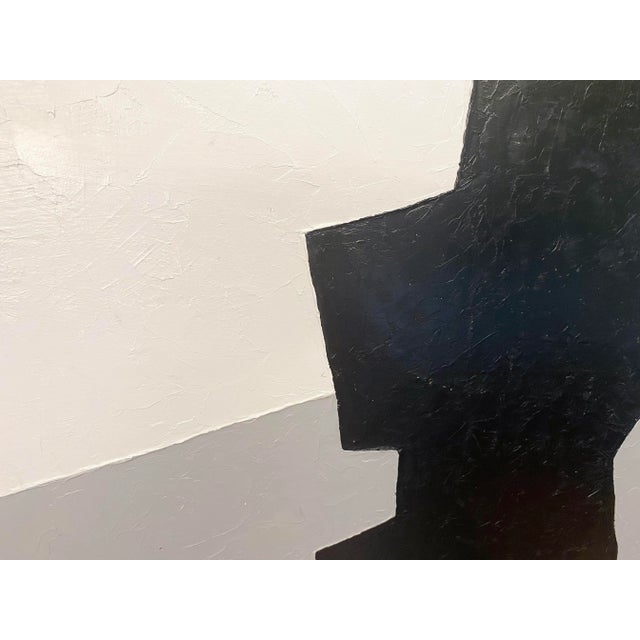 Wood Original Abstract Oil Painting 'Monolith II' by Jeffery Stuart For Sale - Image 7 of 11