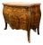 French Louis XV Marble Top Commode With Exquisite Marquetry & Bronze Ormolu For Sale
