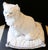 Mid-Century Modern Vintage Italian Terra-Cotta Two Piece Sculpture Persian White Cat on a Pillow Circa 1960s For Sale - Image 3 of 16
