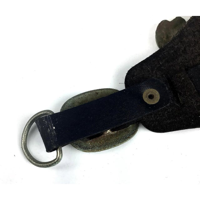 Leather & Brass Civil War Saddle Accessory For Sale - Image 9 of 11