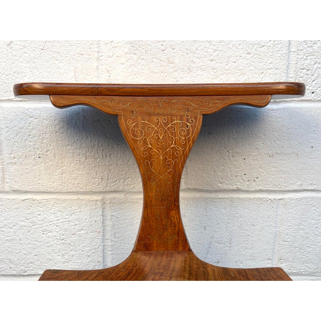 Mid 20th Century Rosewood Prayer or "Cockfighting" Chair by M. Hayat & Bros. For Sale - Image 10 of 12