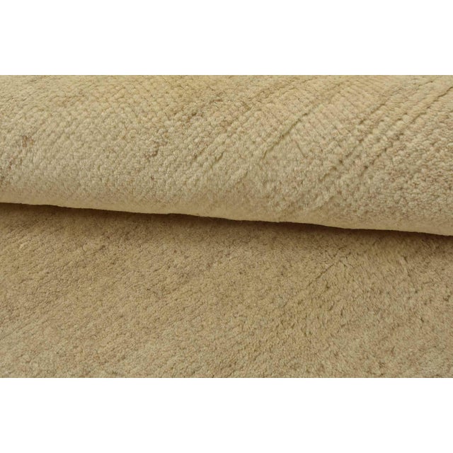 Gabbeh Rug 5’5” X 7’11” Beige Wool Contemporary Hand-Knotted Carpet For Sale - Image 10 of 14