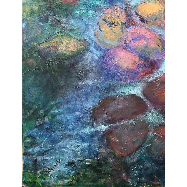 Contemporary Painting on Canvas ‘Riverbed’ For Sale - Image 3 of 6