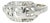 Late 20th Century 14K White Gold Filigree Diamond Pinky Ring Band, Size 6.5 For Sale