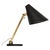 Black Table Lamp in Brass and Black Lacquered Metal attributed to Paavo Tynell, 1950s For Sale - Image 8 of 8