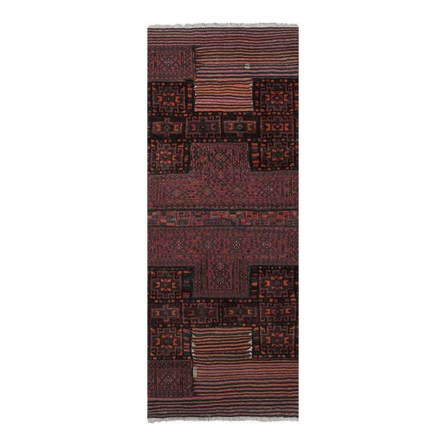 Tribal Red Anatolian Rug 3'5'' X 9'1'' For Sale