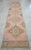 1960s Traditional Turkish Runner Hand Knotted Distressed Low Pile Pink Hallway Rug Kitchen Decor For Sale - Image 6 of 12