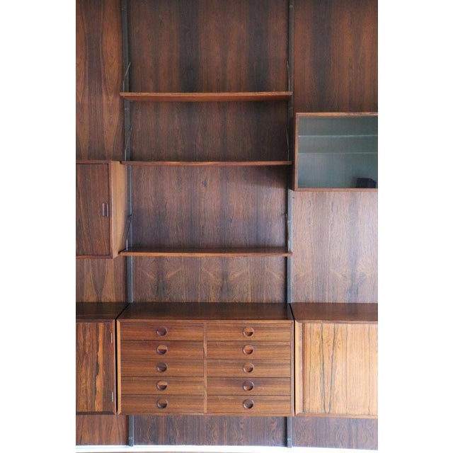 Danish Modular Wall Bookcase in Rosewood, 1960s For Sale - Image 15 of 18