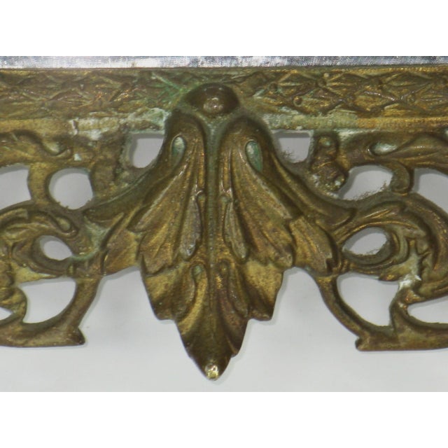 1900s Beveled Mirror Bacchus in Gilded Bronze Victorian Figural For Sale - Image 12 of 18