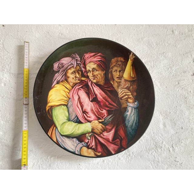 Earthenware Ceramic Plate by Achille Farina For Sale - Image 10 of 10