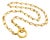 Late 19th Century Victorian, Yellow Gold Fob Chain Necklace, 23 Inches Long For Sale