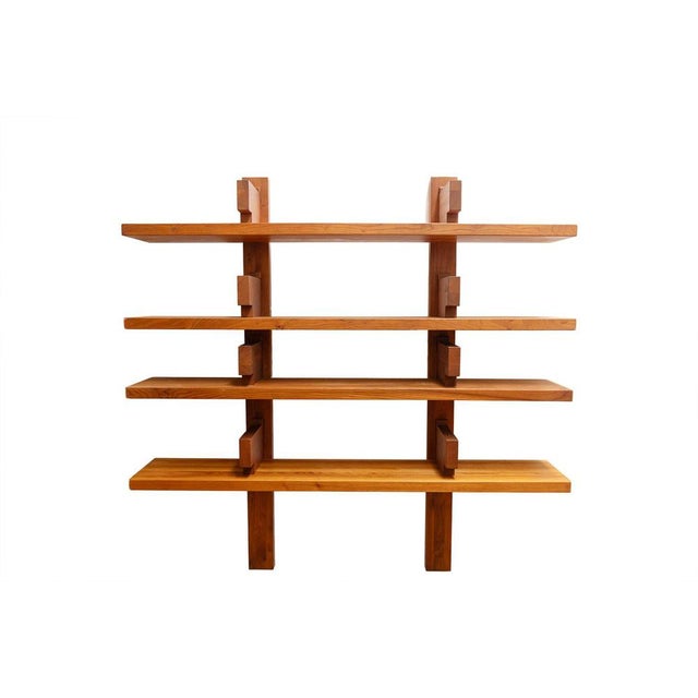 Shelf in Elm by Pierre Chapo, 1980s For Sale - Image 6 of 6