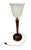 This elegant Art Deco table lamp dates to the 1920s–30s and features a beautifully figured walnut column rising from a...