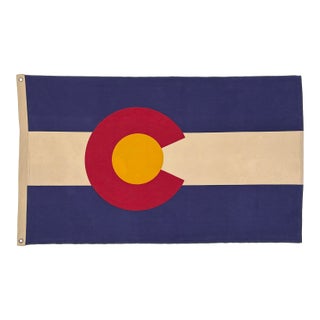 Vintage Cotton State Flag of Colorado For Sale