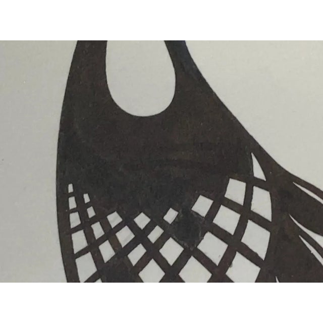 Abstract 1990s Clemence Wescoupe "Morning Prayer" Acrylic Painting, Framed Indigenous Art For Sale - Image 3 of 9