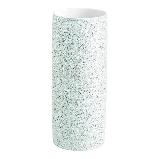 Contemporary Cyan Design Fiji Open Mouth Vase For Sale