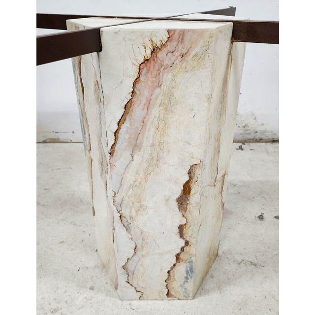 Italian Marble & Glass Dining Table MCM Chairish