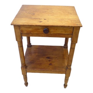 Antique Rustic American Pine Washstand For Sale