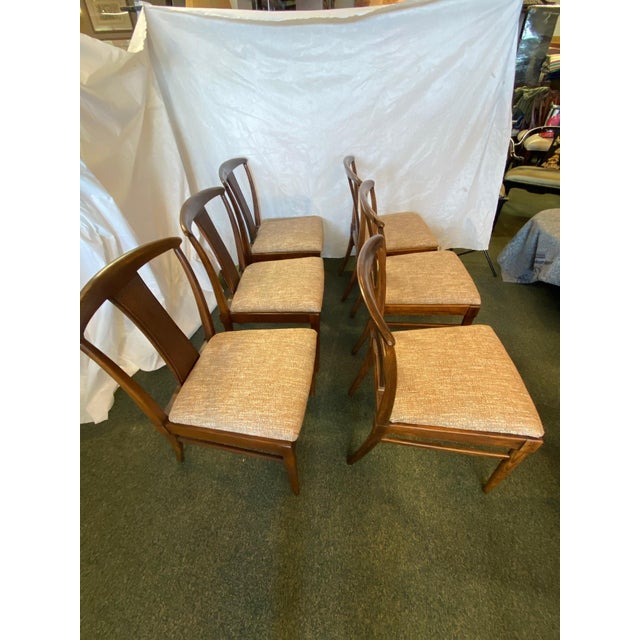 Set of 6 Thomasville Tamerlane Dining Side Chairs Mid Century Modern
