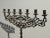 Vintage Rustic Bronze Seven Candle Menorah With Lions Motif For Sale In Los Angeles - Image 6 of 13