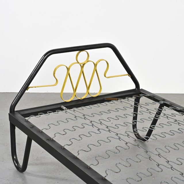 Metal Vintage Daybed by Jacques Hitier, 1950s For Sale - Image 7 of 9