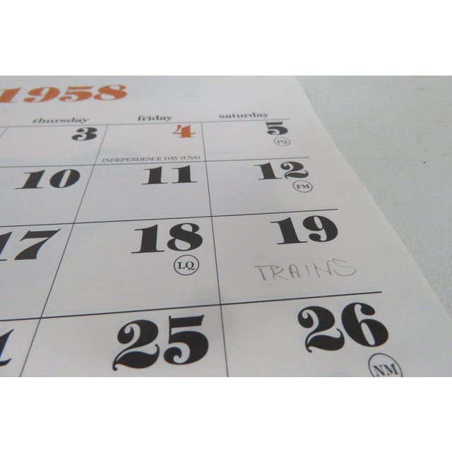 Automemories Classic Car 2014 Calendar Retro Styled 1958 Vintage Auto Art 4706b For Sale - Image 9 of 18