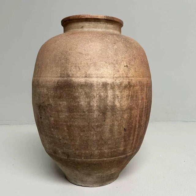 Meiji Earthenware Shigaraki Storage Jar, Japan, 1890s For Sale - Image 11 of 13