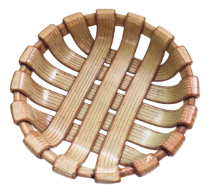 Vintage Art Studio Ceramics Braided Bowl, 1960s