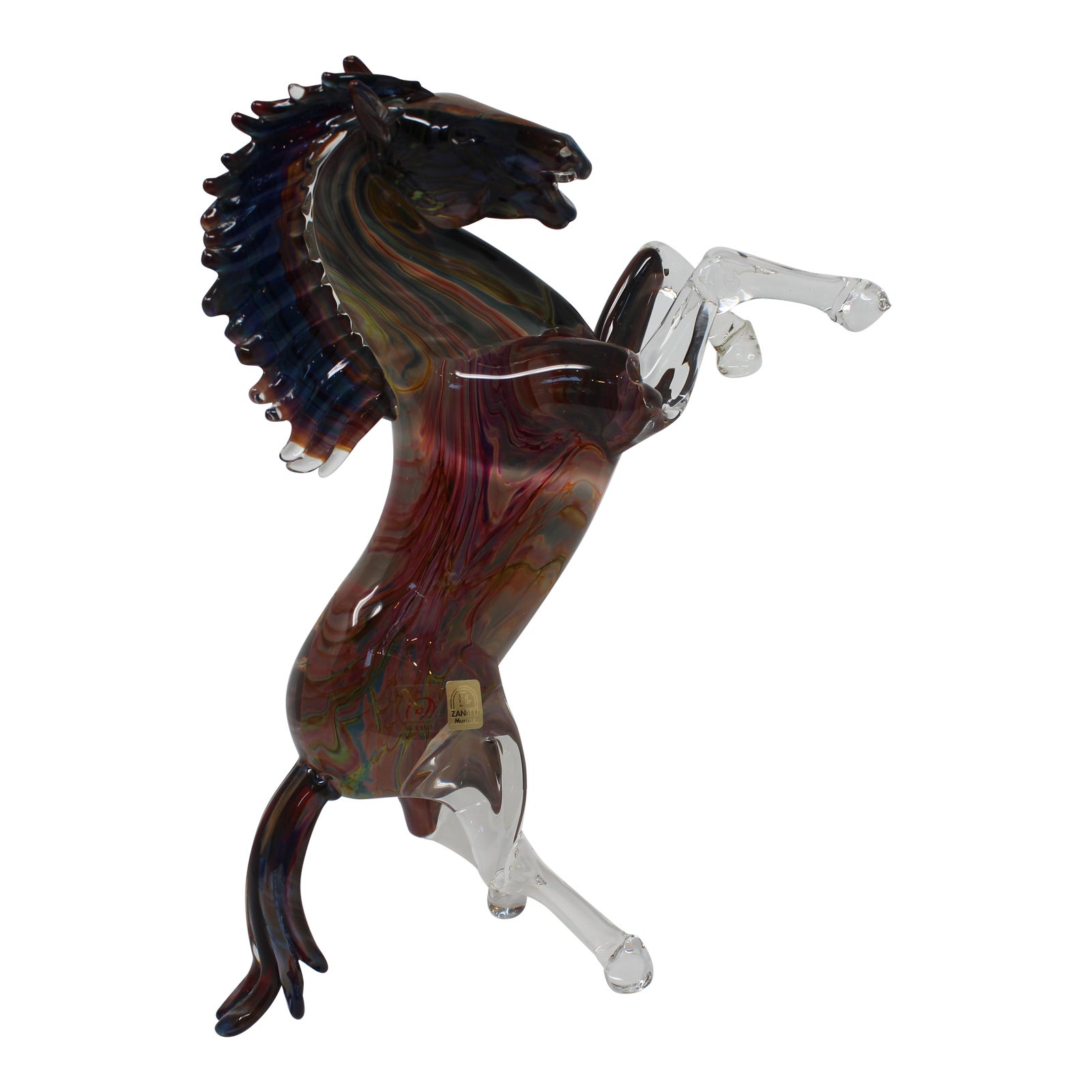 Murano Glass Horse Figurine | Chairish