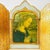 Beautiful large vintage Florentine gold triptych (38.5 x 48 cm) featuring an atmospheric depiction of the Madonna in...