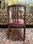 English Mahogany and Pink Velvet Office Chair For Sale - Image 5 of 6