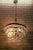 Transparent Mid Century Modern Glass Chandelier With Pear Shaped Pendalogues by Kalmar For Sale - Image 8 of 9