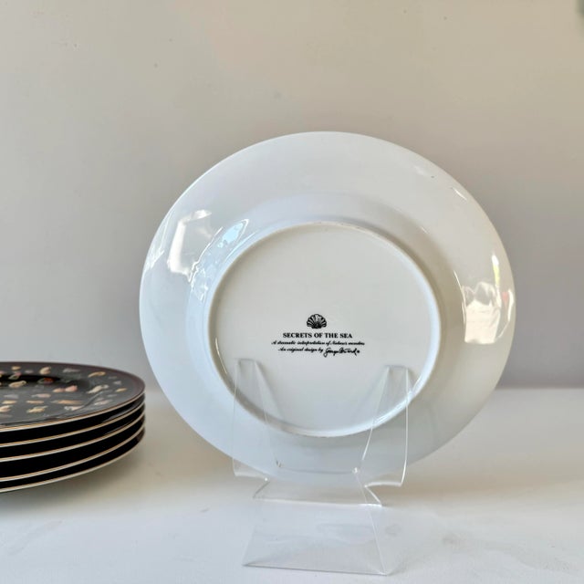 Traditional 1960s Georges Briard Seashell Dinner Plates: 6 Piece For Sale - Image 3 of 11
