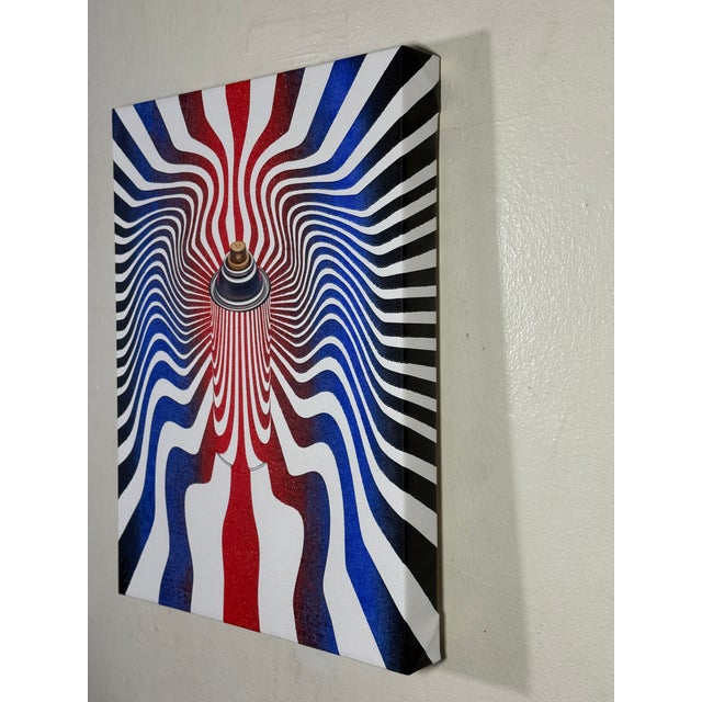Pop Art Multicolor Spray Can Screen Print on Canvas 12x16 For Sale - Image 3 of 3