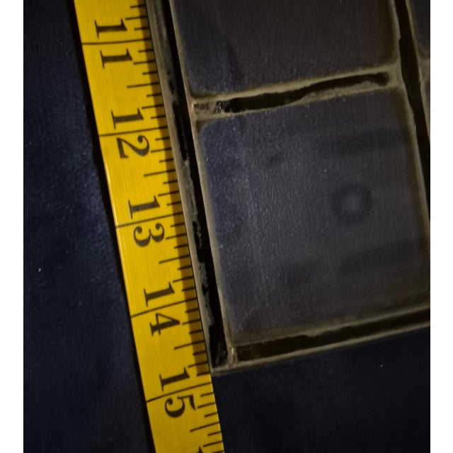 Brass Set of 7 Vintage Faux-Leaded Clear Glass Architectural Panels For Sale - Image 8 of 8