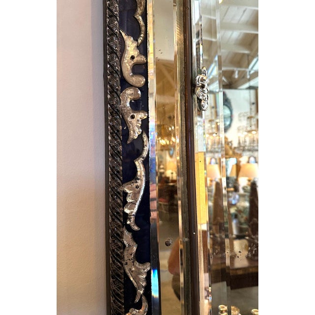 Elaborate Cobalt Blue Mirror For Sale In Los Angeles - Image 6 of 7