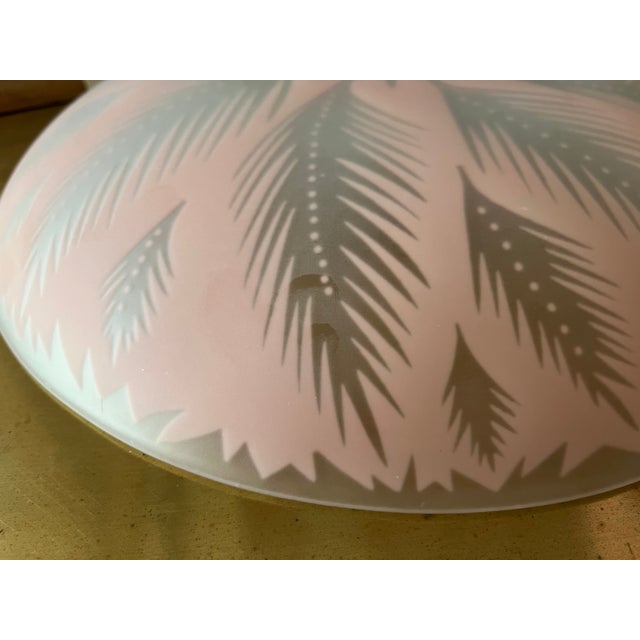 Pink Palm Ceiling Light For Sale - Image 9 of 10